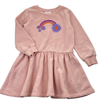 Load image into Gallery viewer, Girls Mango, fleece lined long sleeve sweater dress, EUC, size 6, L: 60cm
