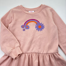 Load image into Gallery viewer, Girls Mango, fleece lined long sleeve sweater dress, EUC, size 6, L: 60cm