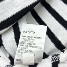 Load image into Gallery viewer, Girls Anko, black and white stripe cotton dress, GUC, size 8, L: 59cm
