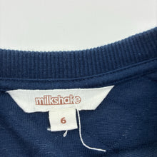 Load image into Gallery viewer, Girls Milkshake, spliced navy and pink long sleeve dress, GUC, size 6, L: 56cm