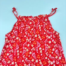 Load image into Gallery viewer, Girls Mango, floral cotton summer dress, EUC, size 6, L: 63cm