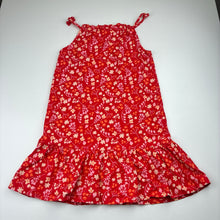 Load image into Gallery viewer, Girls Mango, floral cotton summer dress, EUC, size 6, L: 63cm
