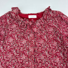 Load image into Gallery viewer, Girls Next, lined floral cotton long sleeve dress, GUC, size 2-3, L: 50cm