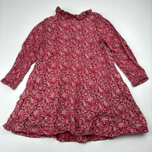 Load image into Gallery viewer, Girls Next, lined floral cotton long sleeve dress, GUC, size 2-3, L: 50cm