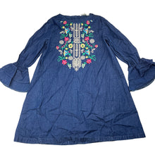 Load image into Gallery viewer, Girls Milkshake, embroidered cotton long sleeve dress, GUC, size 4, L: 54cm
