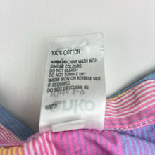Load image into Gallery viewer, Girls Anko, colourful lightweight cotton shirt dress, EUC, size 4, L: 48cm
