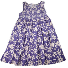 Load image into Gallery viewer, Girls Milkshake, purple floral cotton dress, GUC, size 8, L: 60cm