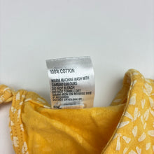 Load image into Gallery viewer, Girls Anko, yellow cotton playsuit, EUC, size 10,
