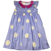 Load image into Gallery viewer, Girls lightweight, spotted short sleeve dress, EUC, size 10, L: 70cm
