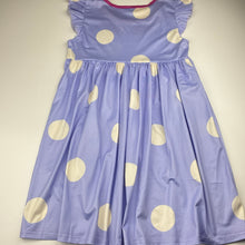 Load image into Gallery viewer, Girls lightweight, spotted short sleeve dress, EUC, size 10, L: 70cm