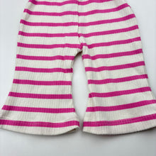 Load image into Gallery viewer, Girls Bonds, striped ribbed stretchy pants / bottoms, EUC, size 000,