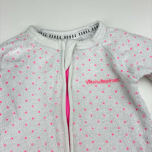Load image into Gallery viewer, Girls Bonds, terry zip Wondersuit / zippy / romper, EUC, size 000,