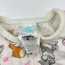 Load image into Gallery viewer, Girls Disney, Bambi Thumper, stretchy zip romper, EUC, size 00,