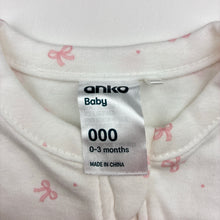 Load image into Gallery viewer, Girls Anko, cotton zip coverall / romper, EUC, size 000,