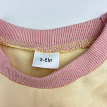 Load image into Gallery viewer, Girls yellow, long sleeve bodysuit/ romper, flower, EUC, size 00,