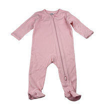 Load image into Gallery viewer, Girls Anko, pink ribbed cotton zip coverall / romper, EUC, size 000,