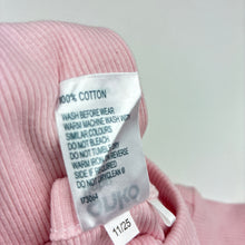 Load image into Gallery viewer, Girls Anko, pink ribbed cotton zip coverall / romper, EUC, size 000,