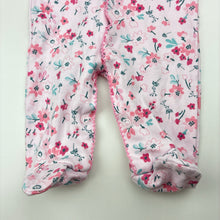 Load image into Gallery viewer, Girls Just Too Cute, floral cotton coverall / romper, EUC, size 000,