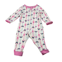 Load image into Gallery viewer, Girls Disney, Stitch cotton zip romper, GUC, size 00,