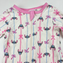 Load image into Gallery viewer, Girls Disney, Stitch cotton zip romper, GUC, size 00,