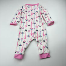 Load image into Gallery viewer, Girls Disney, Stitch cotton zip romper, GUC, size 00,