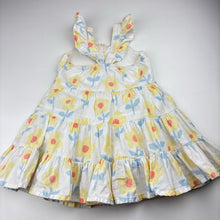 Load image into Gallery viewer, Girls Sprout, cotton lined floral lyocell / linen dress, FUC, size 2, L: 49cm