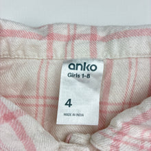 Load image into Gallery viewer, Girls Anko, soft feel viscose long sleeve shirt, GUC, size 4,