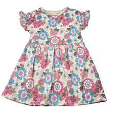 Load image into Gallery viewer, Girls Anko, floral cotton dress, small marks, FUC, size 4, L: 51cm