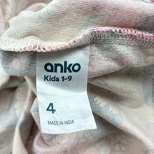 Load image into Gallery viewer, Girls Anko, floral cotton dress, small marks, FUC, size 4, L: 51cm