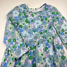 Load image into Gallery viewer, Girls Cotton On, floral cotton long sleeve dress, FUC, size 8, L: 63cm