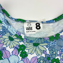 Load image into Gallery viewer, Girls Cotton On, floral cotton long sleeve dress, FUC, size 8, L: 63cm