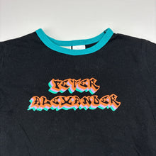 Load image into Gallery viewer, Unisex Peter Alexander, black cotton pyjama t-shirt / top, GUC, size 3,