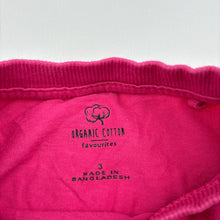 Load image into Gallery viewer, Girls Favourites, pink organic cotton t-shirt, GUC, size 3,