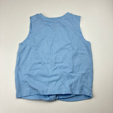 Load image into Gallery viewer, Girls Mango, blue cotton twist-front top, EUC, size 3,