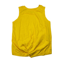 Load image into Gallery viewer, Girls Mango, yellow cotton twist-front top, EUC, size 3,