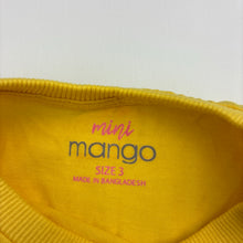 Load image into Gallery viewer, Girls Mango, yellow cotton twist-front top, EUC, size 3,