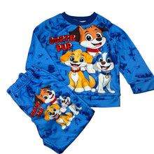Load image into Gallery viewer, Unisex lightweight, pyjama top &amp; bottoms, dogs, EUC, size 3-4,