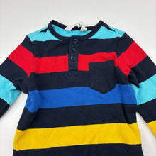 Load image into Gallery viewer, Boys Milkshake, striped waffle cotton Henley top, GUC, size 3,
