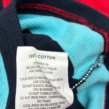 Load image into Gallery viewer, Boys Milkshake, striped waffle cotton Henley top, GUC, size 3,