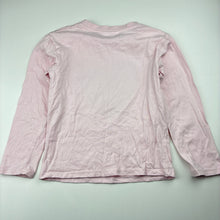 Load image into Gallery viewer, Girls Mango, cotton long-sleeve t-shirt / top, flip sequin heart, GUC, size 5,