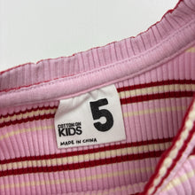 Load image into Gallery viewer, Girls Cotton On, striped ribbed top, GUC, size 5,