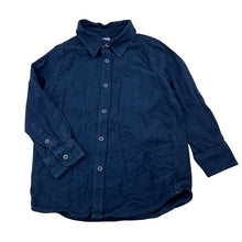 Load image into Gallery viewer, Boys Anko, navy cotton long-sleeve shirt, GUC, size 3,