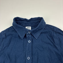 Load image into Gallery viewer, Boys Anko, navy cotton long-sleeve shirt, GUC, size 3,