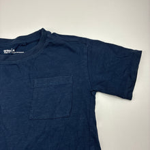 Load image into Gallery viewer, Unisex Anko, navy cotton tee / top, GUC, size 4,