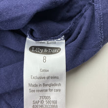 Load image into Gallery viewer, Unisex Lily &amp; Dan, cotton pyjama t-shirt / top, GUC, size 8,