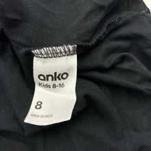 Load image into Gallery viewer, Boys Anko, black cotton t-shirt, skateboard, GUC, size 8,
