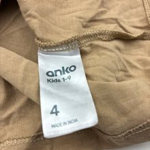 Load image into Gallery viewer, Boys Anko, cotton long-sleeve tee / top, bear, GUC, size 4,
