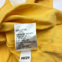 Load image into Gallery viewer, Girls Anko, yellow cotton t-shirt, hearts, GUC, size 4,