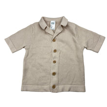 Load image into Gallery viewer, Boys Anko, knit cotton blend button up short sleeve top, GUC, size 2,