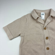 Load image into Gallery viewer, Boys Anko, knit cotton blend button up short sleeve top, GUC, size 2,